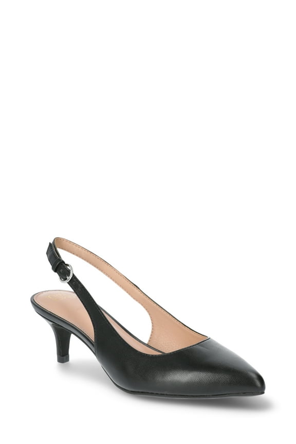 Women's Slingback Kitten Heel Pumps