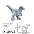 thumbnail image 5 of 10 piezas de bloques de construcción de dinosaurios World Chase Tyrannosaurus Rex Triceratops Stegosaurus figuras de acción accesorios de juguete para niños, 5 of 5