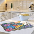 thumbnail image 3 of Iauyy Dish Drying Mat for Kitchen Counter, Super Absorbent & Hanging 16x18 / 18x24 Inch (S/M) Exquisitely Intricate, 3 of 8