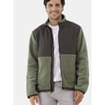 thumbnail image 2 of Ozark Trail Men's & Big Men's Mixed Media Fleece Jacket, Sizes S-3XL, 2 of 7