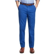 New 5637-2 Brooks Brothers Mens Blue Clark Fit Brushed Twill Chino Pants 36W x 30L