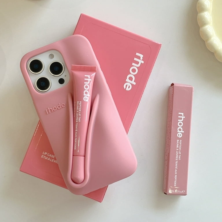 With Lip Gloss Phone Case for iPhone 16 15 14 13 12 17 11 Pro Max