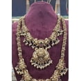 thumbnail image 2 of Elegant Gold-Tone Necklace & Earrings Jewelry Set for Women – Traditional Party & Wedding Wear, 2 of 2