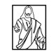 thumbnail image 4 of Ruifaya Arte de pared Cara de Cristo Decoración religiosa Letrero para el hogar y la oficina Regalo/, 4 of 6