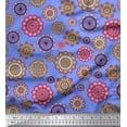 thumbnail image 1 of Soimoi Polyester Crepe Fabric Mandala Kaleidoscope Print Fabric by Yard 42 Inch Wide, 1 of 3