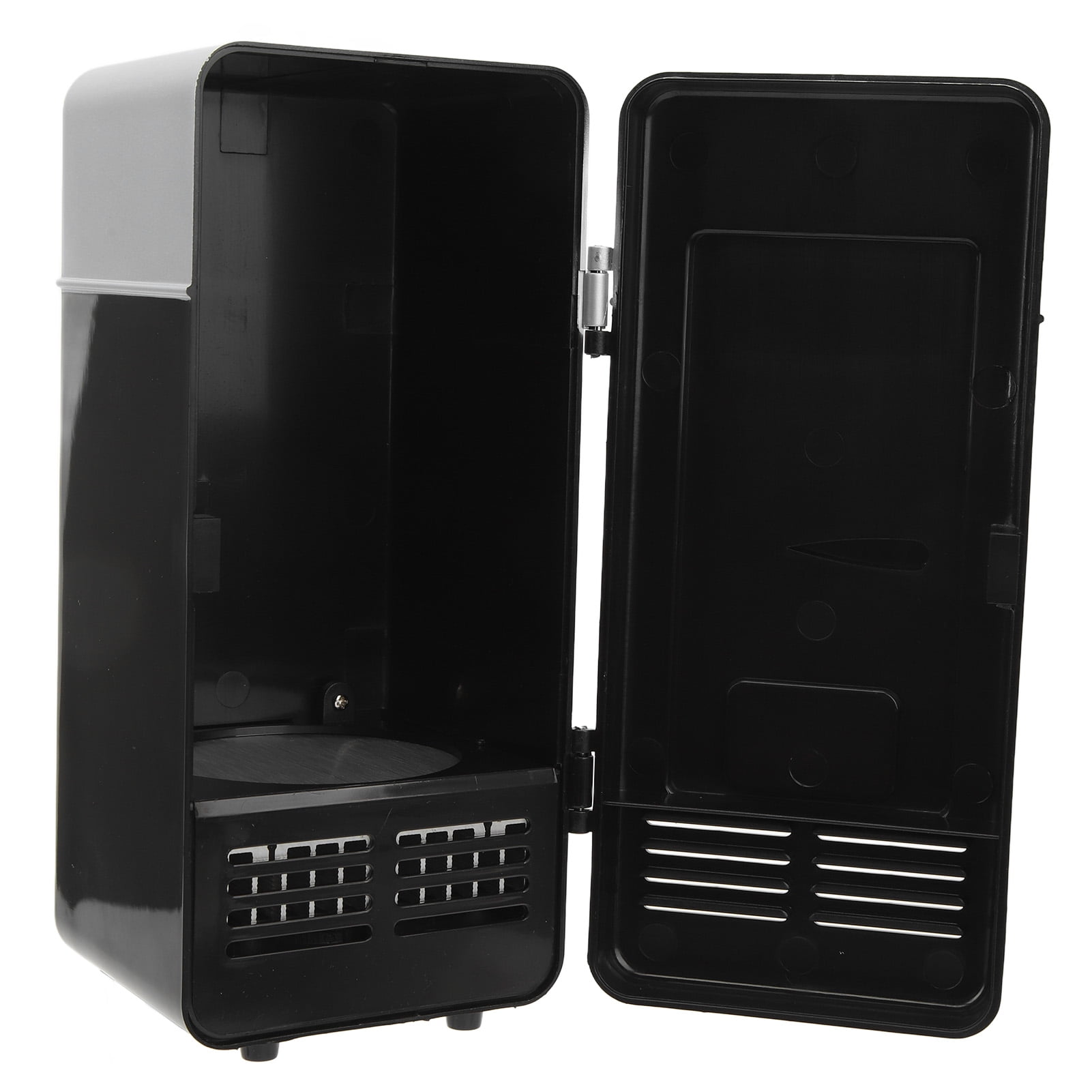 Riousery Mini Single Tank Refrigerator USB Rechargeable Portable Compact Cooler Fridge, 7.87 in / 20 cm, Black