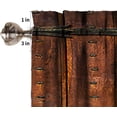 thumbnail image 6 of Rustic Wooden Barn Door Valance Curtain Farmhouse Vintage Rod Pocket Valance Window Treatments 1 Panel Short Curtains for Kitchen Living Room Bathroom Decor 54 x 18 in, 6 of 6