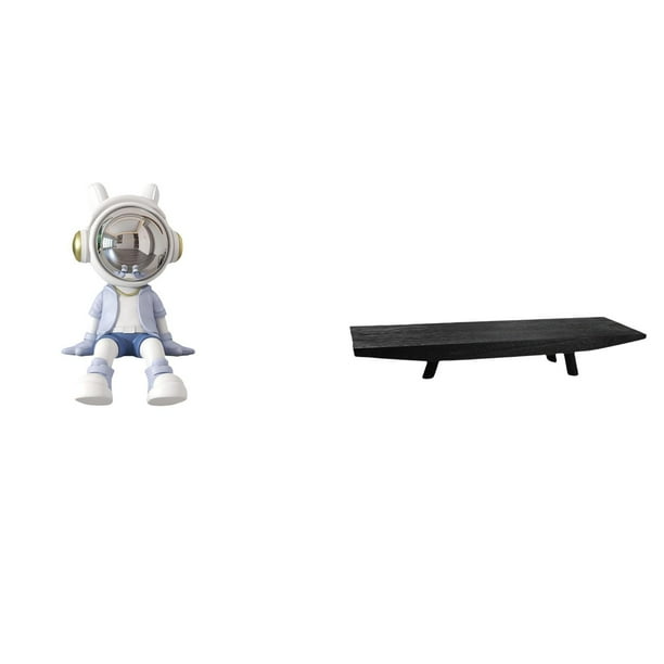Escultura De Astronauta Nórdico Para Sala De Estar, Estantería, Entrada, Decoración Del Hogar Con Bandeja De Madera Rústica, Cuenco Multiusos Para Servir, Para Bodas, Despensa, Mesa De