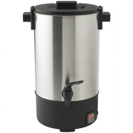 Large 10 30 Cup Stainless Steel Coffeemaker with Non Drip Spigot and Rapid Brew Walmart