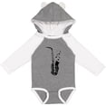 thumbnail image 3 of Inktastic Saxophone Musician Band Gift Idea Boys or Girls Long Sleeve Baby Bodysuit, 3 of 5