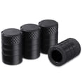 thumbnail image 1 of Tapones para válvulas de neumáticos CKAuto, aluminio anodizado negro, 4 unidades, 1 of 6