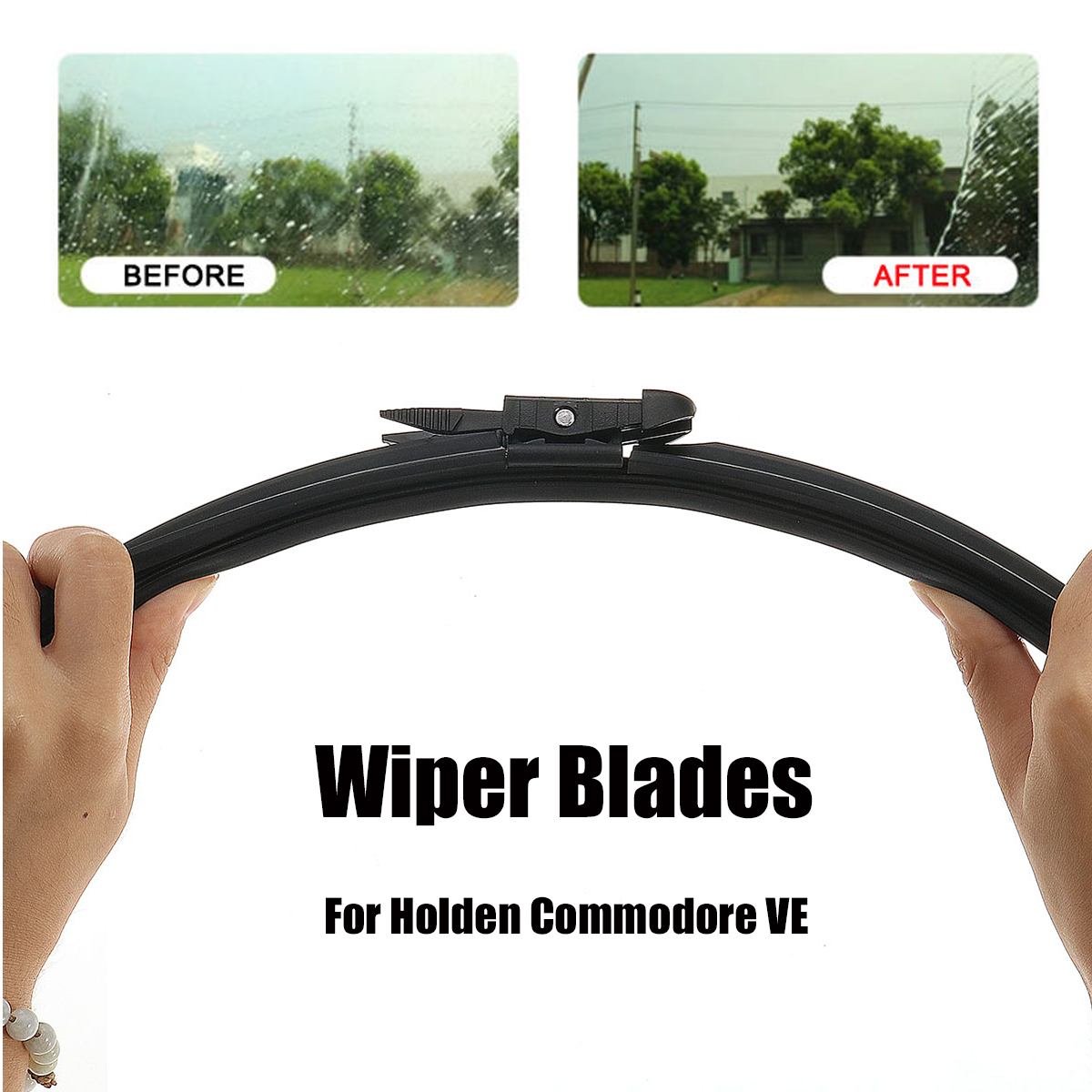 Pair 26'' Frameless Windshield Wiper Blades For Holden Commodore VE