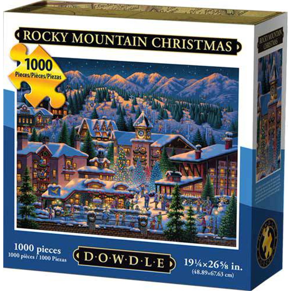 Dowdle Jigsaw Puzzle Rocky Mountain Christmas 1000 Piece Walmart