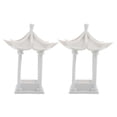 thumbnail image 1 of SHOWERORO 2Set Mini Octagonal Pavilion for Sand Table and Mini Garden Decorations ABS Material, 1 of 8