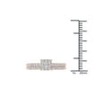 thumbnail image 4 of 1/2 Carat T.W. Diamond 10kt Rose Gold Square-Shape Cluster Engagement Ring Set, 4 of 5