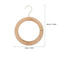 thumbnail image 2 of ULTNICE 1Pack Multipurpose Belt Hook Wooden Iron Scarf Hanger For Women Closet Storage Hanging 35x7.1in, 2 of 8