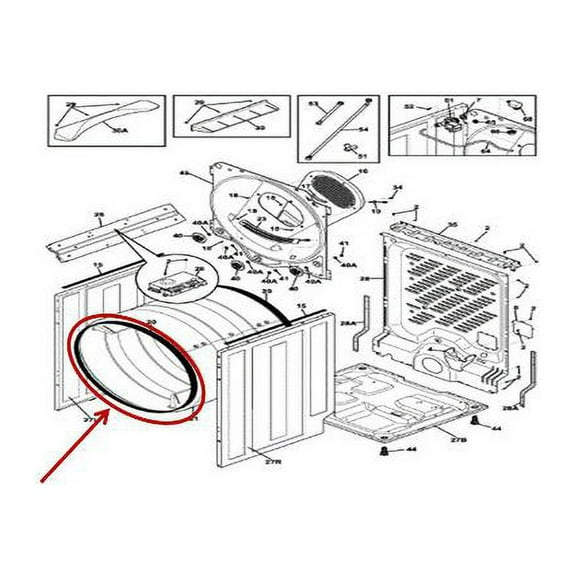 FRIGIDAIRE 5304500486 SEAL - OEM PART