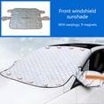 thumbnail image 6 of Misright Universal Aluminum Windshield Sun Snow Covers For Weather Protection, 6 of 13