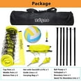 thumbnail image 2 of Zdgao Outdoor Portable Volleyball Net System - Adjustable Height Poles with Soft Volleyball Ball, Pump, Boundary Line, and Carry Bag for Backyard, Beach, Lawn (Fluorescent Green), 2 of 5