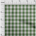 thumbnail image 2 of oneOone Cotton Poplin Green Fabric Check Sewing Material Print Fabric By The Yard 42 Inch Wide, 2 of 4