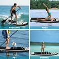 thumbnail image 6 of OZVMZQ 10' Inflatable Stand up Paddle Board, with Premium Accessories, Durable PVC Material, Non-slip EVA Deck, Yoga Fishing, for Kid & Adult, 6 of 10