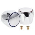 thumbnail image 3 of 1 juego de perillas de repuesto para agua fría y caliente para grifo de ducha y bañera, kit de reemplazo con vástago cuadrado, ideal para accesorios de baño y cocina., 3 of 5