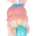 thumbnail image 3 of STPgoods Whimsical Easter Gnome Easter Figurine 7.5" (19 cm) Fabric Easter Decoration Standing Decoration Easter Collectible Figurine Holiday Decor Tabletop Favor Figurine, Pink, 3 of 6