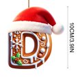 thumbnail image 7 of 26 Letters Christmas Tree Hanging Ornaments, Personalized Pendants for Holiday Decor, 7 of 7