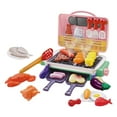 thumbnail image 2 of Fwttom Play Kitchen Accessories, Realistic Barbecue Grill Toy Kitchen Sets with Spray Light Sound & Color Changing, Kids Play Kitchen Cooking Set for Holiday Gifts & Play Games, 2 of 5