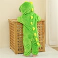 thumbnail image 6 of ATAIKU Baby Animal Dinosaur Onesie Flannel Hooded Romper for Infant Winter Playsuit Jumpsuit for Boys and Girls Toddler Overall Outfit, 6 of 11