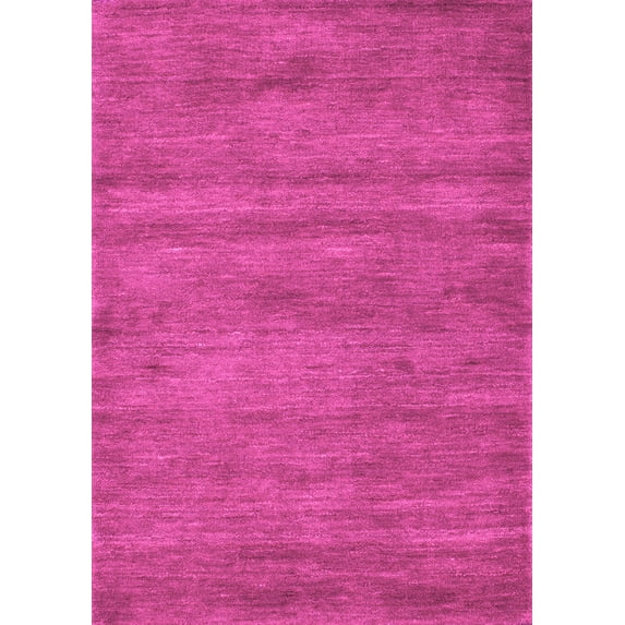Ahgly Company Indoor Rectangle Abstract Pink Contemporary Area Rugs, 4' x 6'