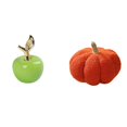 thumbnail image 1 of Escultura de fruta de cerámica y almohada, adorno decorativo para el hogar, cafetería, estudio, dormitorio, sofá, decoración navideña., 1 of 8