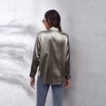 thumbnail image 5 of Fashion Blouse Shirt for Women New Arrival Imitation Silk and Satin Long Sleeve Top Casual Clothing, 5 of 6