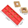 thumbnail image 2 of Juego de 10 insertos de carburo para torneado de carburo, herramienta de torneado de 10 × 10 × 2,5 mm, 2 of 5