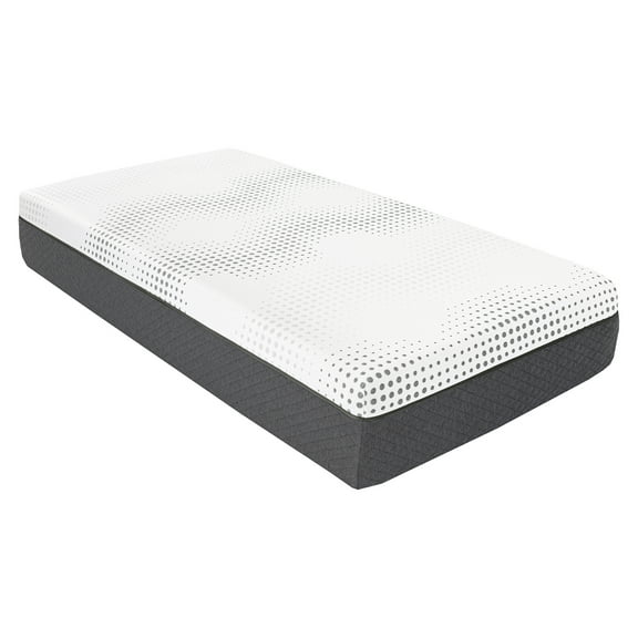 JERFIT 12 Inch Twin Hybrid Mattress, Medium Firm Gel Memory Foam Pocket Innerspring, Cooling Green Tea Infusion, Mattress in a Box, Breathable Cover, CertiPUR-US Certified