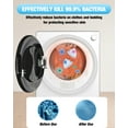 thumbnail image 5 of DISHUP 2.6 Cu.Ft Portable Clothes Dryer, 10 lbs Compact Dryer with Stainless Steel Tub, Electric Dryer for RV, Home, Apartment, White, 5 of 8