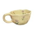 thumbnail image 2 of Taza de desayuno Sunnimix Taza Leche Flores Violeta, 2 of 8