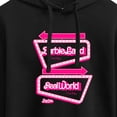 thumbnail image 3 of Barbie The Movie - Barbieland Real World This Way Signs - Juniors Cropped Pullover Hoodie, 3 of 5