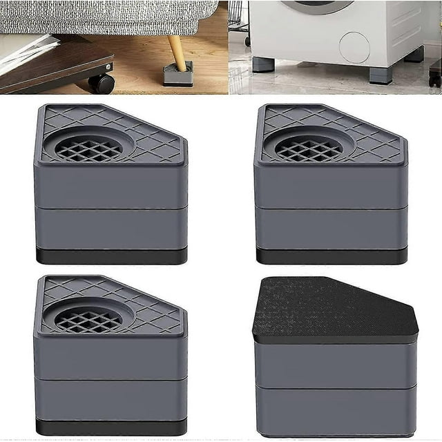 Tampons Anti-Vibration pour Machine à Laver, 4 Pcs Tampons Anti-Choc et Anti-Bruit pour Laveuse Guanguan