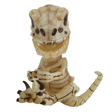 Fingerlings Untamed – Bonehead Skeleton Raptor – Gloom (Sand) – By WowWee