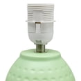 thumbnail image 5 of Mod Lighting and Decor Petite Dimpled Ceramic Table Lamp with Tapered Shade - 12.5" - Lime Green, 5 of 9