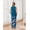 Lake Blue, variant on Maternity Nursing Robe Set 3 Pieces Sleeveless Top, Pregnancy Pants & Robe Double Layer Pajamas