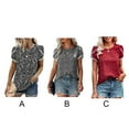 thumbnail image 4 of Camiseta de mujer, camisa informal holgada de cuello redondo, deportes, senderismo, Camping, blusa de viaje, Top de primavera y verano, Prendas para la parte del cuerpo punto blanco negro SG Minnieouse AP010363-04, 4 of 6