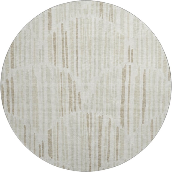Dalyn Rugs Premium Machine Washable Mayfield AMF739 Ivory 8' x 8' Round Rug