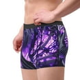 thumbnail image 3 of Bingfone Purple Pattern White Tiger Men's Underwear - Casual Stretch Boxer Briefs-X-Large, 3 of 7