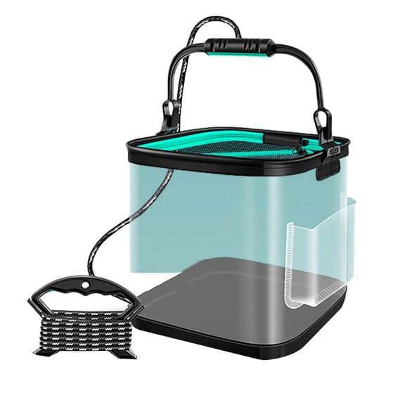 ANXPTIME 8/13L Fishing Bucket with Rope Carrying Bucket Portable Camping Fishing Bucket