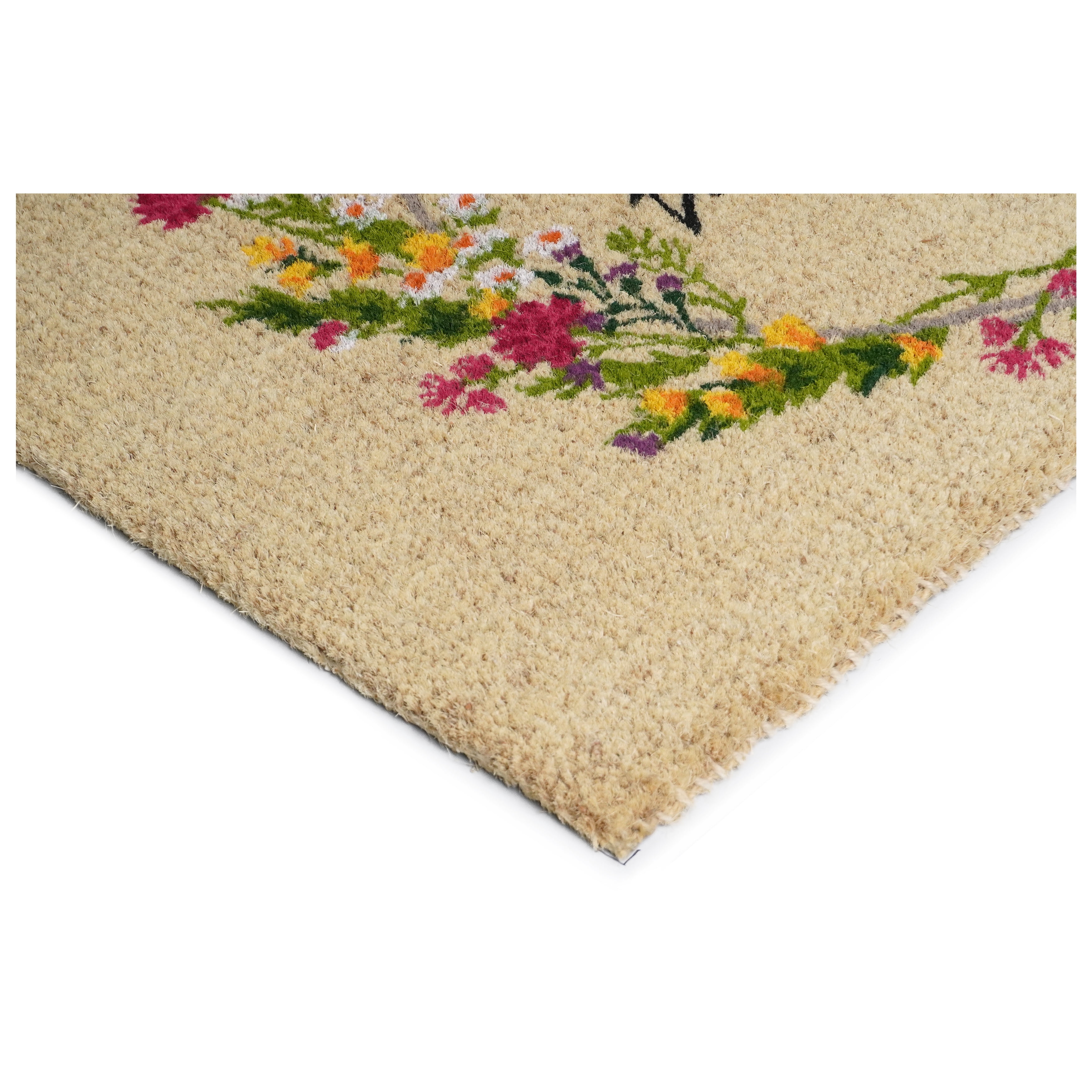 Calloway Mills 112892436 Cottage Floral Wreath Doormat 24" x 36"