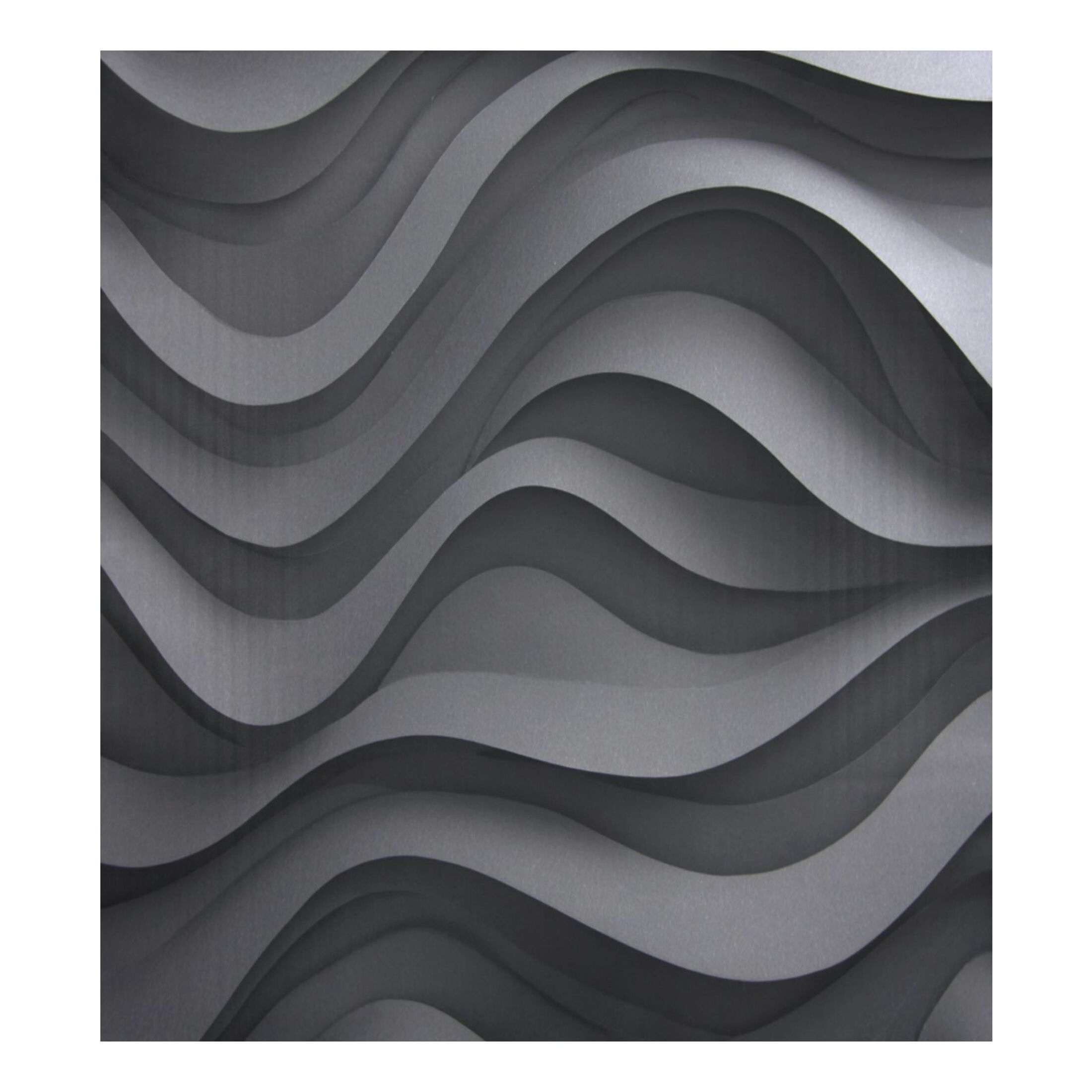 Dishwasher Magnetic Refrigerator Magnet Cover Sticker Home Decorative 23"x26" Undulating Waves