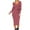 Pink, variant on LowProfile Sweaters Dresses for Women Winter Fall Plus Size Long Sleeve V-Neck Knotted Bag Hip s Tie Waist Knitted Pencil Fashion Casual Sweater Dress Pink L