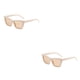 thumbnail image 2 of Qarigey Gafas de Estilo Minimalista - Gafas Simples y Hermosas para Cada Ocasión Hermosos y Multifuncionales Buenos Materiales Té Blanco Arroz Ligero 2Conjunto, 2 of 6